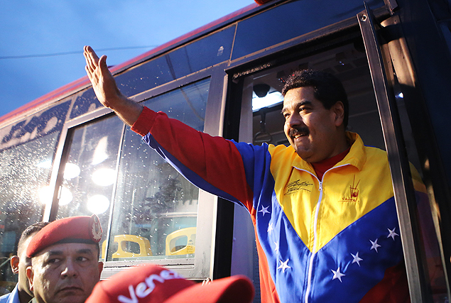 Presidente da Venezuela, Nicols Maduro, chega a evento em Caracas antes de anunciar prises