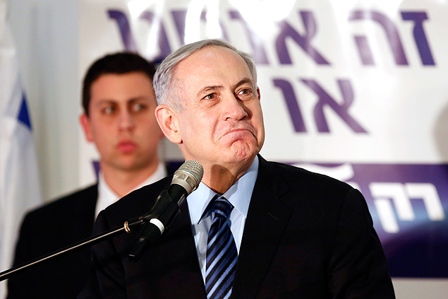 Primeiro-ministro de Israel, Benjamin Netanyahu, participa de encontro de seu partido Likud