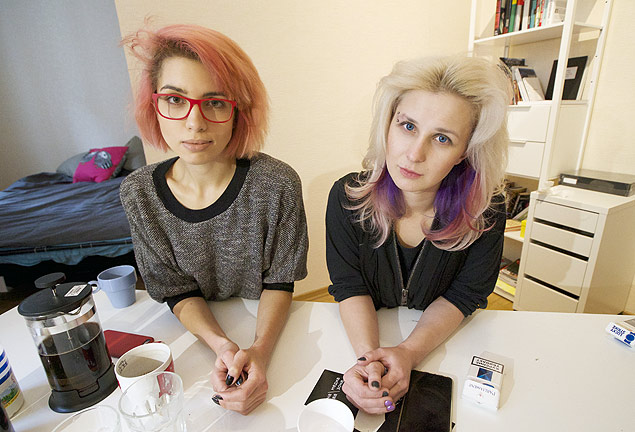 As fundadoras do Pussy Riot Nadezhda Tolokonnikova e Maria Alekhina