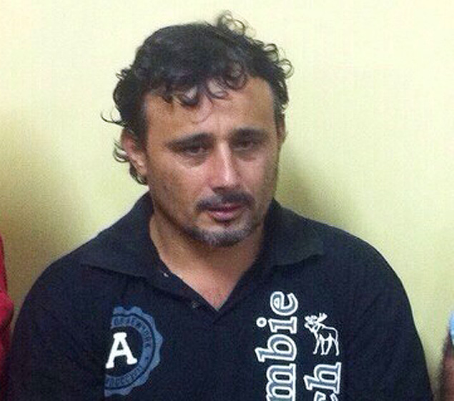 Vilmar Acosta, ex-prefeito da cidade paraguaia de Ypejh, no dia em que foi preso