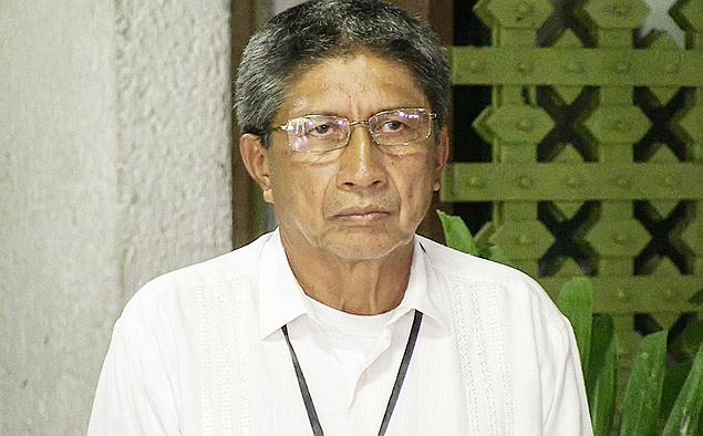 Jairo Martnez, durante negociaes em Cuba em 2014; ele foi morto em bombardeio do Exrcito