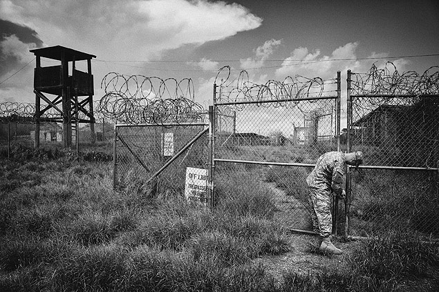 Vista do campo X-Ray de Guantnamo, uma das unidades prisionais fechadas pelo governo americano