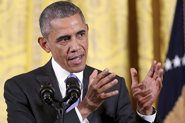 Presidente dos EUA, Barack Obama, responde perguntas durante coletiva na Casa Branca