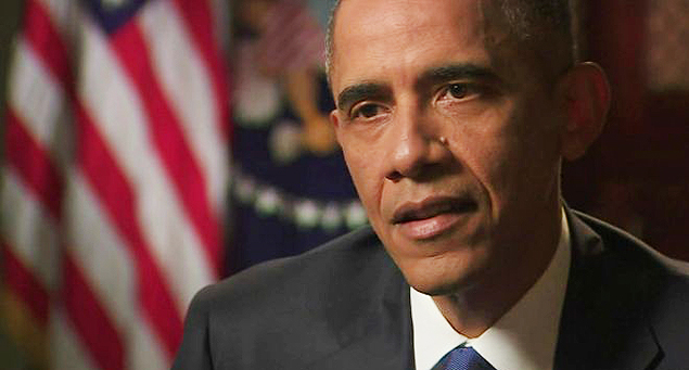 O presidente dos EUA, Barack Obama, durante entrevista  BBC em Washington