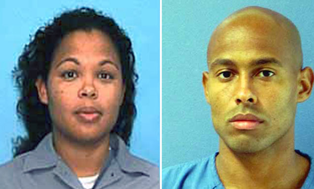 Fotos mostram Catherine Jones ( esq.) e seu irmo Curtis Fairchild Jones, presos em 1999