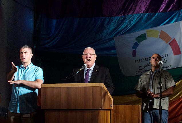Presidente de Israel, Reuven Rivlin, discursa pela tolerncia em Jerusalm; ele recebeu ameaas de morte nas redes sociais