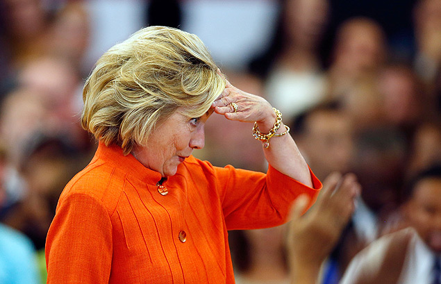 A pr-candidata democrata  Casa Branca, Hillary Clinton, em ato de campanha em Las Vegas