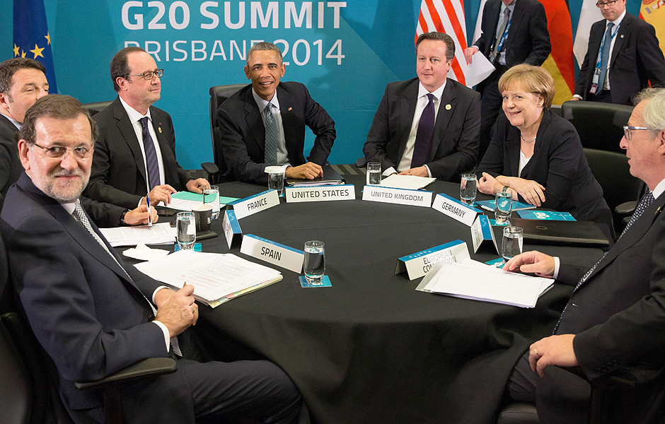 Reunio de chefes de Estado em Brisbane, na Austrlia, quando o G20 definiu metas de crescimento para a economia mundial