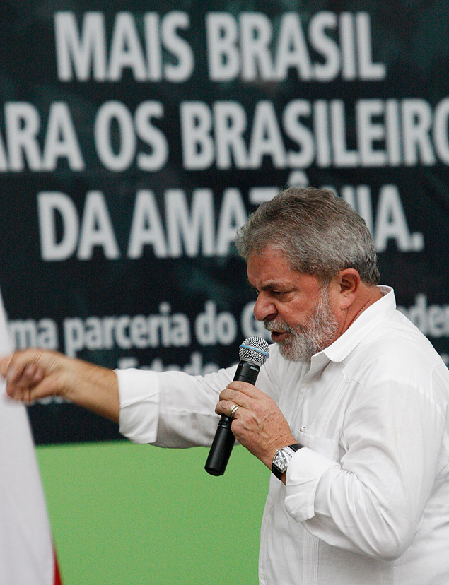 O ex-presidente Lula em Belm (Par), no dia em que o Brasil virou 'grau de investimento