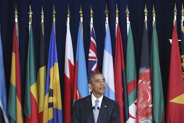 Presidente Barack Obama em discurso na ONU no qual defendeu a Parceria Transpacfico