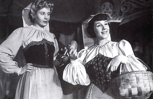 Evita (esq.) e Libertad Lamarque em cena do filme 