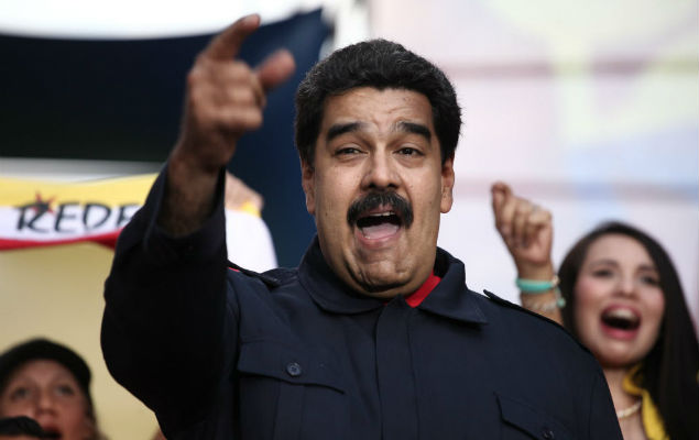 O presidente Nicols Maduro em reunio no CNE sobre as eleies de 6 de dezembro