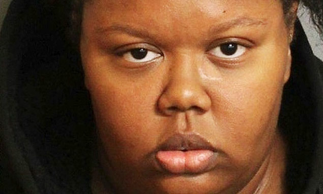 Katerra Lewis, 26, is charged with manslaughter in the death of her one-year-old daughter Kelci. Photograph: Birmingham police department 