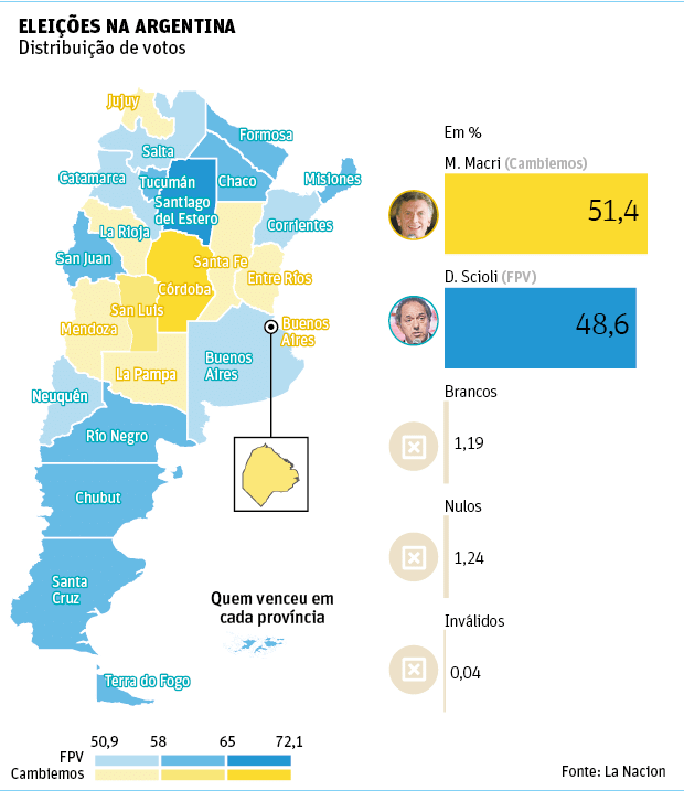 Mapa Argentina Segundo Turno votao