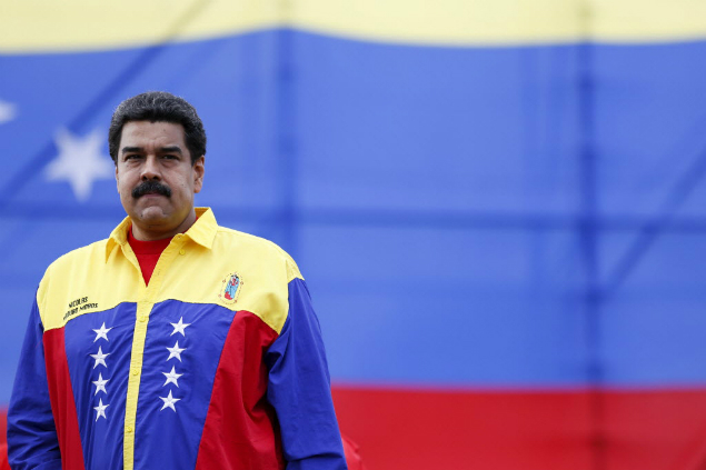 O presidente Nicols Maduro, durante um comcio em Caracas antes das eleies do ltimo dia 6