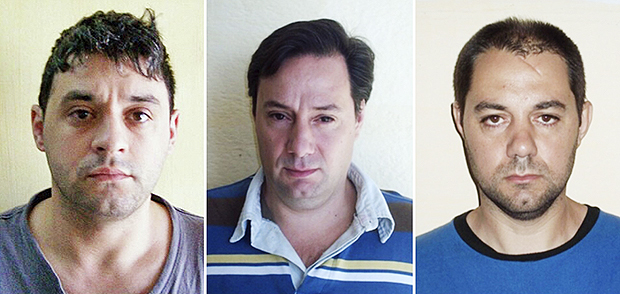 Vitor Schillaci e os irmos Martn e Cristian Lanatta escaparam da priso em 27 de dezembro de 2015