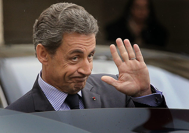 O ex-presidente francs Nicolas Sarkozy, lder do partido de centro-direita Os Republicanos