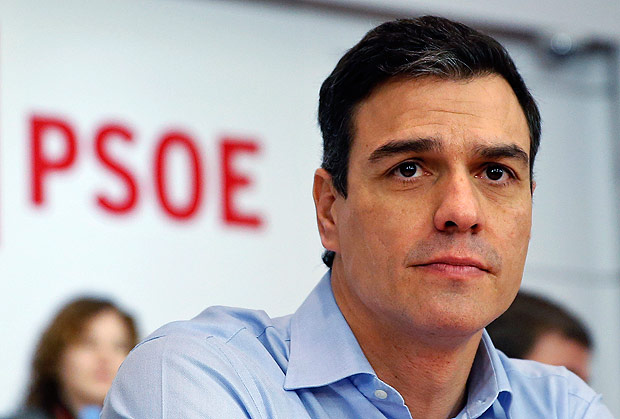Spain's Socialist Party (PSOE) leader Pedro Sanchez presides over the party's federal committee meeting at its headquarters in Madrid, Spain, February 29, 2016. REUTERS/Andrea Comas ORG XMIT: ACO04