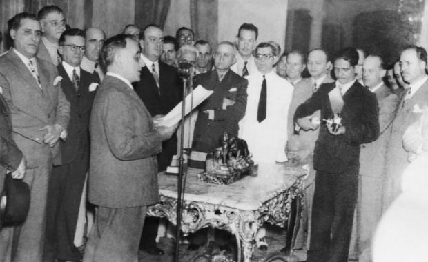 Getúlio Vargas em cena do documentário "Imagens do Estado Novo - 1937-45", de Eduardo Escorel