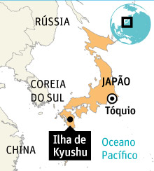 Onde fica Ilha de Kyushu