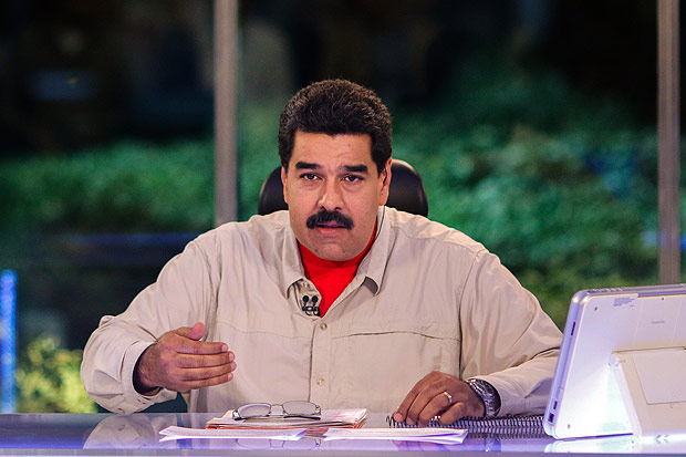 O presidente venezuelano Nicols Maduro em 54 edio de seu programa "Contato com Maduro"