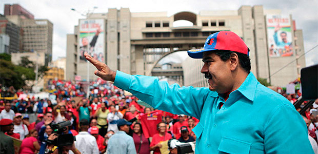 O presidente da Venezuela, Nicols Maduro, participa de evento em Caracas no ultimo sbado (14)