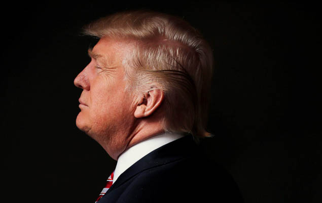 O pr-candidato republicano Donald Trump concede entrevista  agncia de notcias Reuters