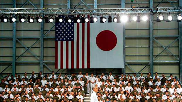 Obama fala nesta sexta-feira a tropas americanas e japonesas na base americana de Iwakuni, antes de sua visita a Hiroshima 