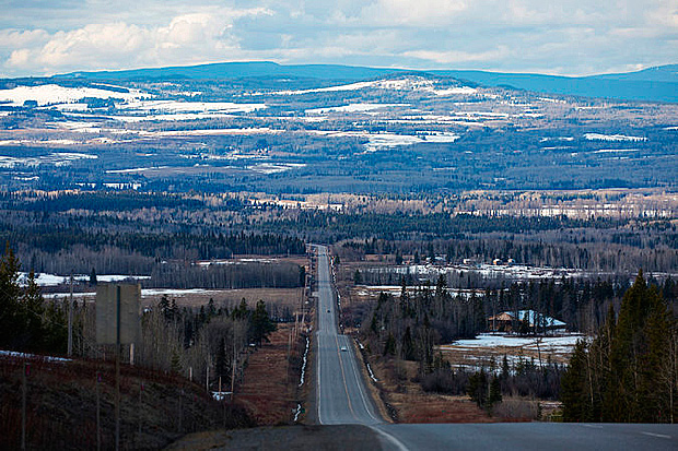  The sparsely populated landscape along the highway. Credit Ruth Fremson/The New York Times 