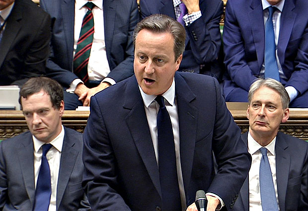 A still image from video shows Britain's Prime Minister David Cameron speaking to the House of Commons about the recent EU referendum in central London, Britain June 27, 2016. REUTERS/UK Parliament via REUTERS TV NO COMMERCIAL OR BOOK SALES. NO SALES. FOR EDITORIAL USE ONLY. NOT FOR SALE FOR MARKETING OR ADVERTISING CAMPAIGNS TPX IMAGES OF THE DAY ORG XMIT: LON156