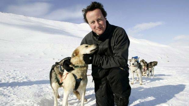 David Cameron, o primeiro-ministro que perdeu tudo ao apostar contra os eurocéticos - Cameron ganhou atenção da mídia em 2005, com fotos de uma viagem ao Ártico