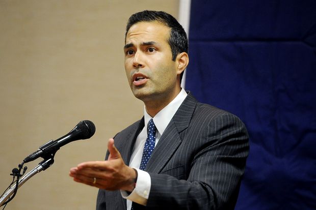 George P. Bush,candidate for Texas Land Commissioner, gives his speech during a campaign rally Tuesday, Oct. 14, 2014 at Hardin-Simmons University. (AP Photo/The Abilene Reporter-News, Joy Lewis) ORG XMIT: TXABI104 *** FOTO EM ARTE E NO INDEXADA ***