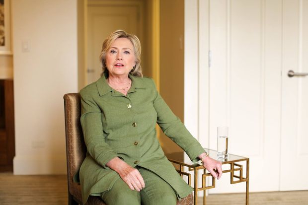 A candidata democrata  Casa Branca, Hillary Clinton, fotografada pelo projeto 
