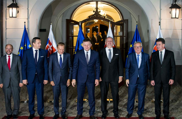 Lderes da UE se renem com representantes da Eslovquia na vspera de cpula em Bratislava