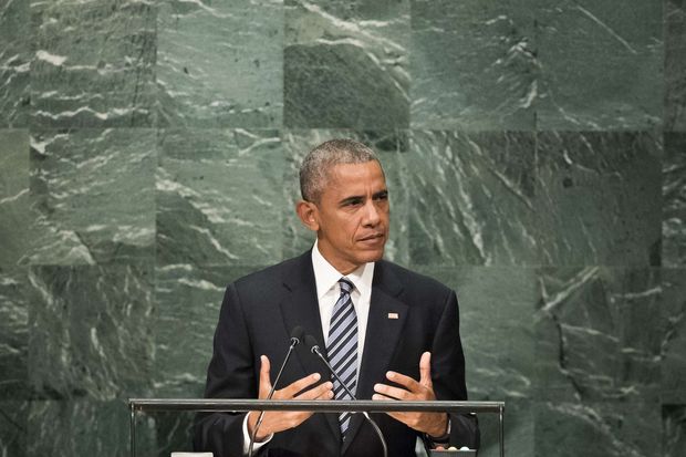 O presidente dos EUA, Barack Obama, fala na Assembleia Geral da ONU