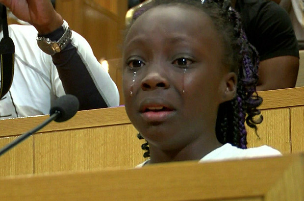 Discurso de menina de 9 anos chama a ateno do mundo para a tenso racial nos EUA
