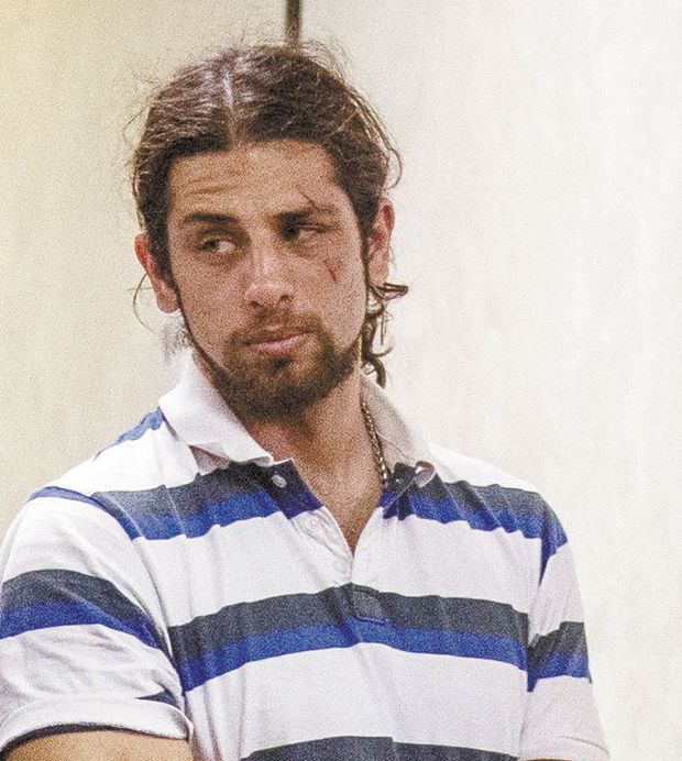 Rafael Lusvarghi pouco depois de ser preso, em junho de 2014