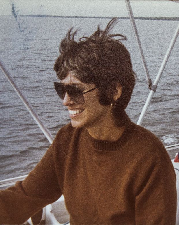 Jessica Leeds em foto de 1978; à época ela trabalhava em uma empresa de papel