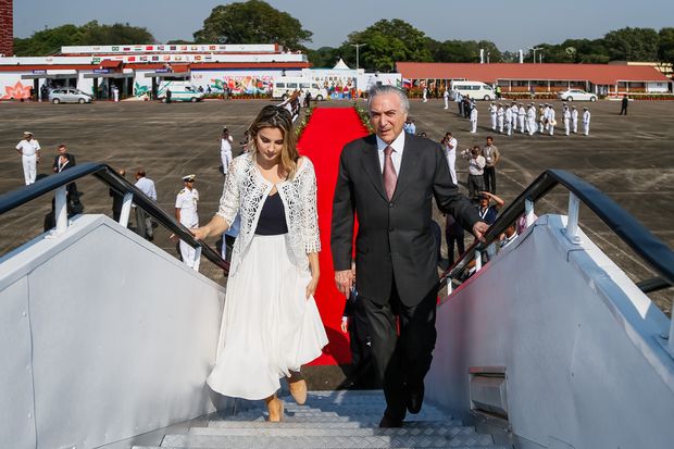 Presidente Michel Temer e a Primeira Dama Marcela Temer, despedem-se de Goa / Índia.