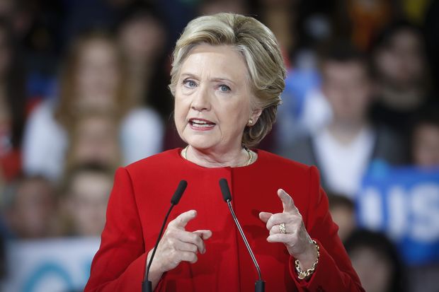 Hillary Clinton, candidata democrata  Casa Branca, fala durante campanha
