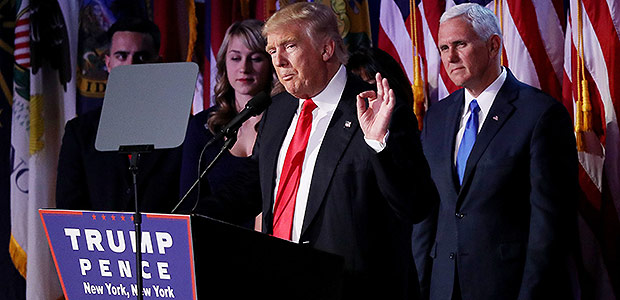 Donald Trump discursa aps vencer a eleio para presidente dos EUA