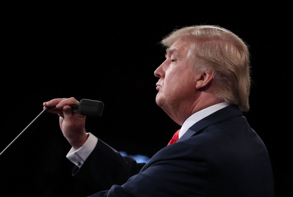 Trump, durante o ltimo debate presidencial antes das eleies