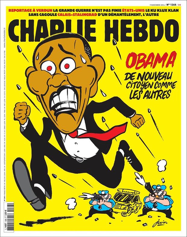 Capa da edio de 9 de novembro do Charlie Hebdo