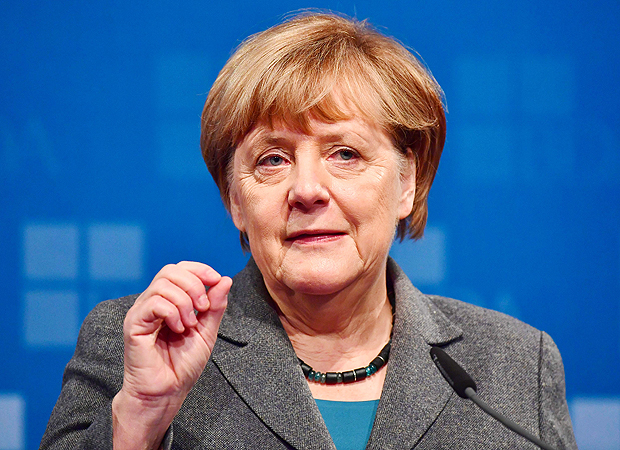 A chanceler alem Angela Merkel discursa durante evento em Berlim na ltima semana