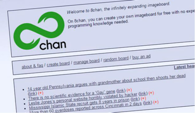 Pessoas que se identificam com o movimento 'alt-right' se concentram na plataforma no 8chan, um frum de discusses na internet, onde se fala sobre qualquer assunto anonimamente.