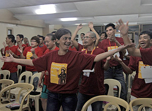 o:	Filipinas - Veronica Sevilla at the San Roque Parish where the drug rehabilitation program is being conducted.