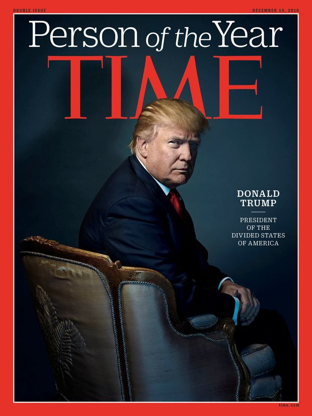 O presidente eleito Donald Trump foi escolhido a personalidade do ano de 2016 pela revista "Time"