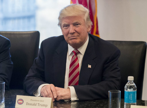 O presidente eleito dos EUA, Donald Trump, participa de reunio com executivos da indstria tecnolgica