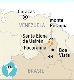 Onde fica Roraima - VenezuelaPacaraima, Santa Elena de Uairn e monte Roraima