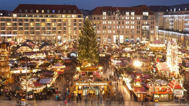 O Striezelmarkt, em Dresden, é uma das feiras natalinas mais antigas da Alemanha